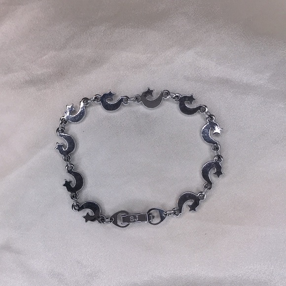 Galactic Star and Moon Abalone Shell Necklace and Bracelet Set - Picture 10 of 10